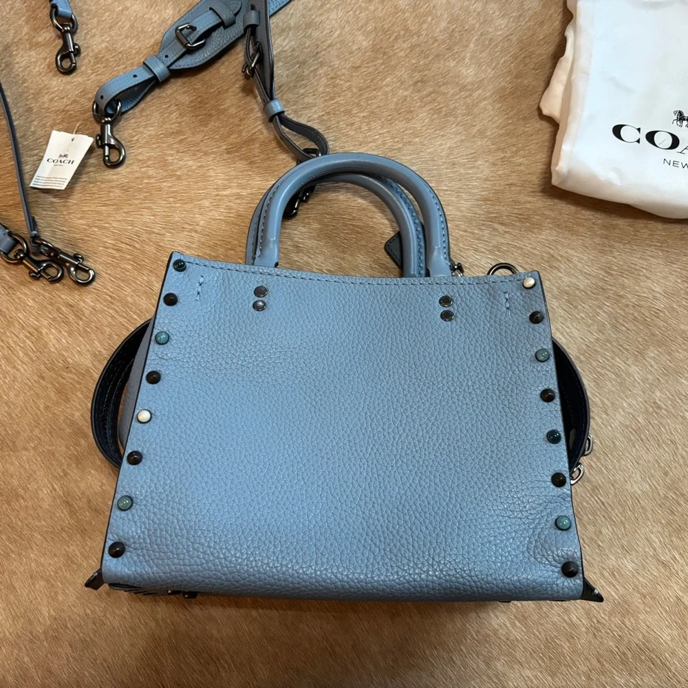 Coach Rogue 25 with rivets light blue - Picture 2 of 8